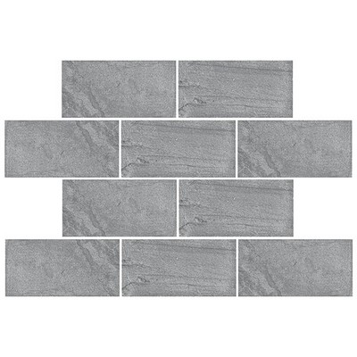 Wall Pops Silver Travertine Wall Art Kit Greys