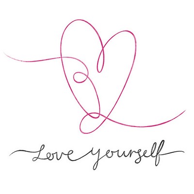 Wall Pops Love Yourself Wall Art Kit Blacks