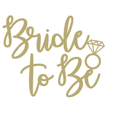 Wall Pops Bride to Be Wall Quote Metallics