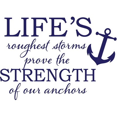 Wall Pops Strong Anchor Wall Quote  Blues