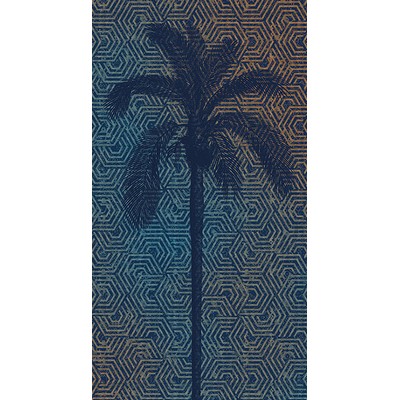 Wall Pops Palm Tree Silhouette Wall Mural Blues