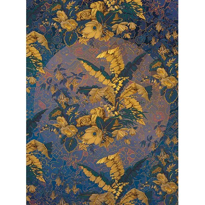 Wall Pops Antique Leaves Wall Mural Multicolor