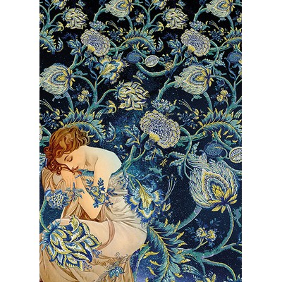 Wall Pops Femme dOr Wall Mural Blues