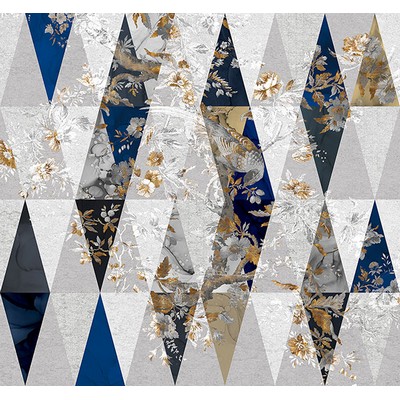 Wall Pops Ornate Florals Wall Mural Multicolor