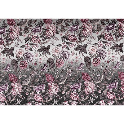 Wall Pops Silver Flowers Wall Mural Greys