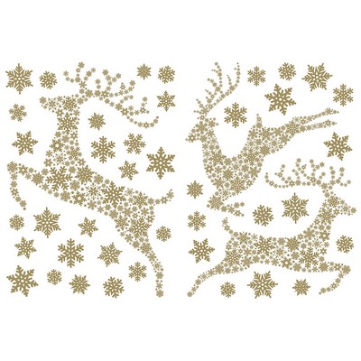 Wall Pops Gold Stags Wall Stickers Metallics