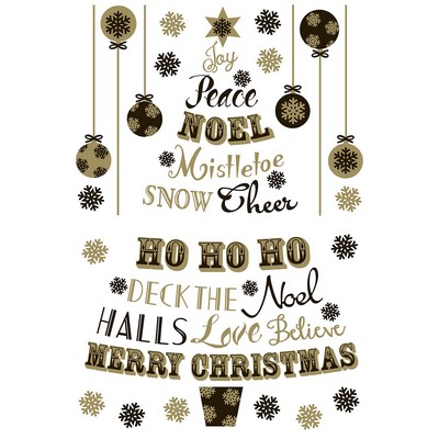 Wall Pops Holiday Quote Tree Wall Stickers Blacks