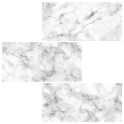 Wall Pops Subway Carrara Peel & Stick Backsplash Tiles Whites & Off-Whites