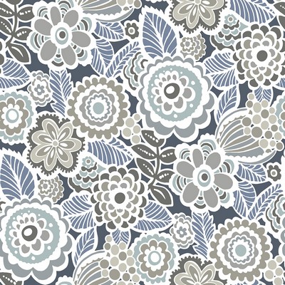 Wall Pops Dream On Navy Peel & Stick Wallpaper Blues