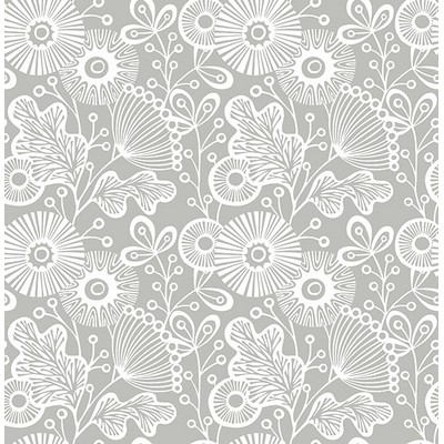 Wall Pops Mia Peel & Stick Wallpaper Greys