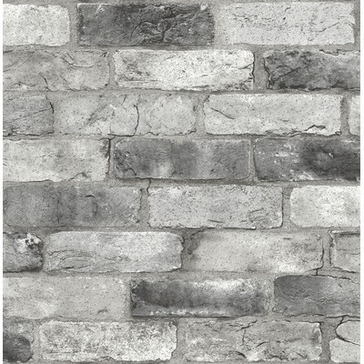 Wall Pops Grey London Brick Peel & Stick Wallpaper Greys