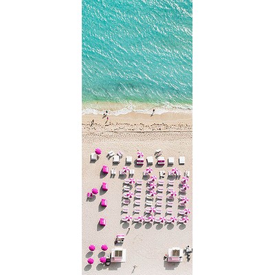 Wall Pops Pink Umbrella Wall Mural Multicolor