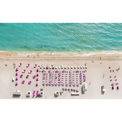 Wall Pops Pink Umbrella Wall Mural Multicolor