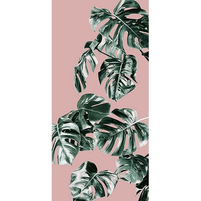 Wall Pops Monstera Rose Wall Mural Pinks