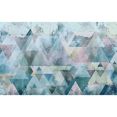 Wall Pops Blue Triangles Wall Mural Blues