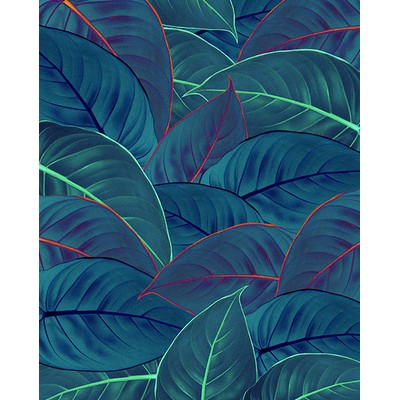 Wall Pops Neon leaves Wall Mural Multicolor