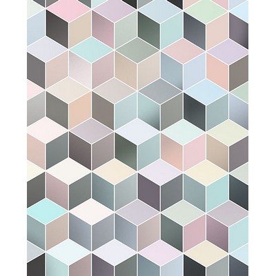 Wall Pops Pastel Cubes Wall Mural Pastels