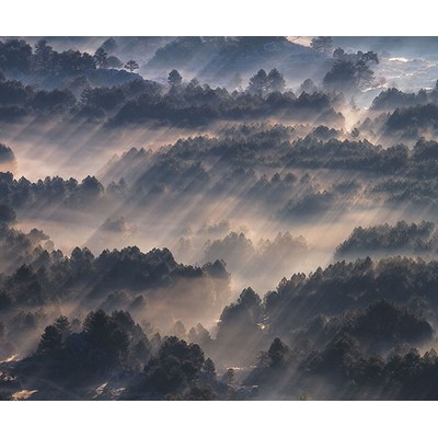 Wall Pops Dark Clouds Wall Mural Blues