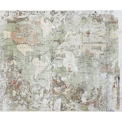 Wall Pops British Empire Map Wall Mural Whites & Off-Whites