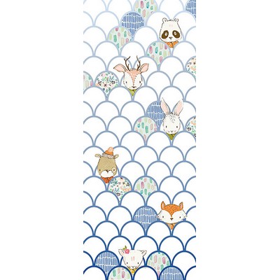 Wall Pops White Animal Wave Wall Mural Whites & Off-Whites