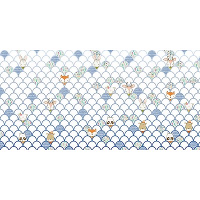 Wall Pops White Animal Wave Wall Mural Whites & Off-Whites