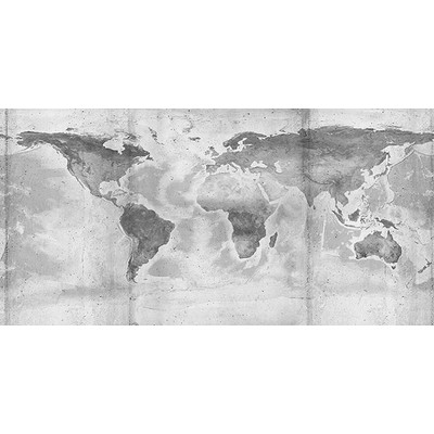 Wall Pops Concrete World Map Wall Mural Greys