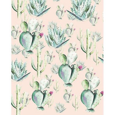 Wall Pops Cactus Rose Wall Mural Greens
