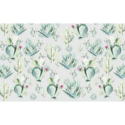 Wall Pops Cactus Grey Wall Mural Greens