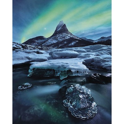 Wall Pops Northern Lights Wall Mural Blues