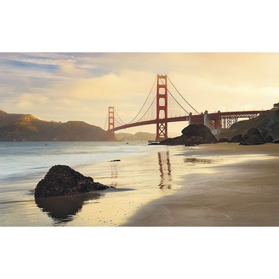 Wall Pops Golden Gate Wall Mural Multicolor