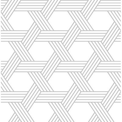 Wall Pops Silver Illusion Self Adhesive Wallpaper Whites & Off-Whites