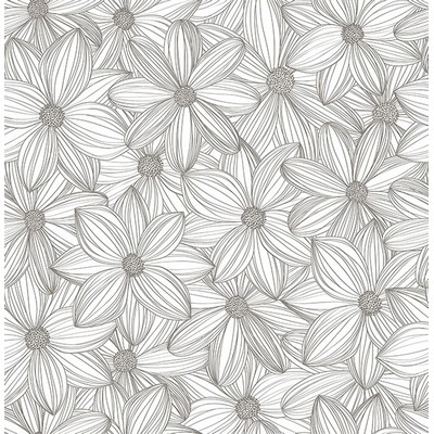 Wall Pops Taupe Cascade Self Adhesive Wallpaper Whites & Off-Whites