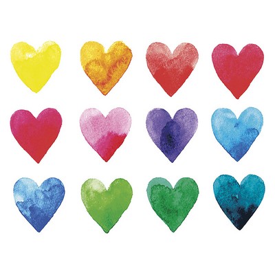 Wall Pops Color My Heart Wall Mural Multicolor