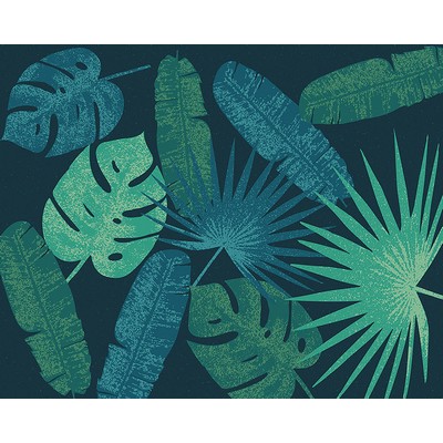 Wall Pops Jungle Leaves Wall Mural Greens