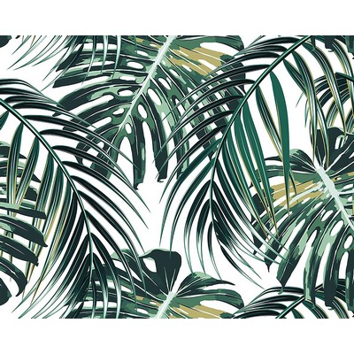 Wall Pops Tropical Leaves Wall Mural Greens