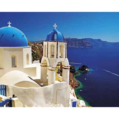 Wall Pops Greek Paradise Wall Mural Blues