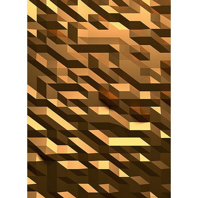 Wall Pops 3D Crystal Gold Wall Mural Browns