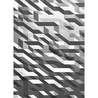 Wall Pops 3D Crystal Silver Wall Mural Greys