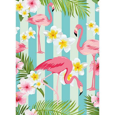 Wall Pops Flamingos Wall Mural Multicolor