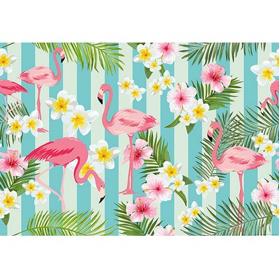 Wall Pops Flamingos Wall Mural Multicolor