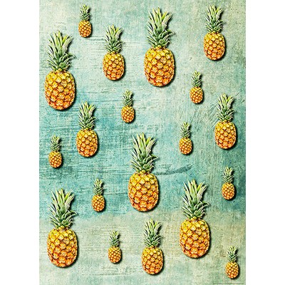 Wall Pops Tropical Pineapples Wall Mural Multicolor
