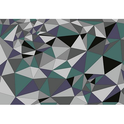 Wall Pops Grey Polygons Wall Mural Greys