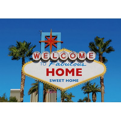 Wall Pops Welcome to Vegas Wall Mural Multicolor