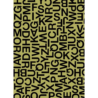 Wall Pops Alphabetic Characters Wall Mural Greens