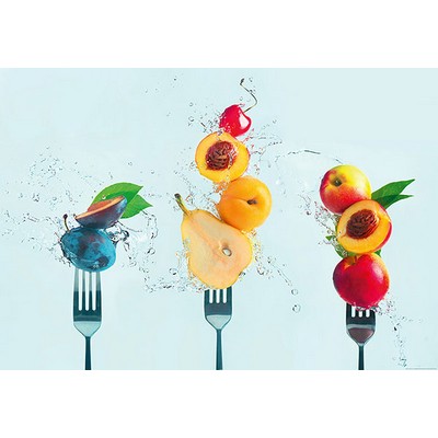 Wall Pops Take a Bite of Fruit Wall Mural Multicolor