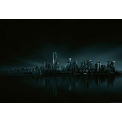 Wall Pops Dark New York Skyline Wall Mural Blacks