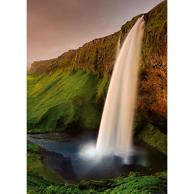 Wall Pops Waterfall In Iceland Wall Mural Multicolor