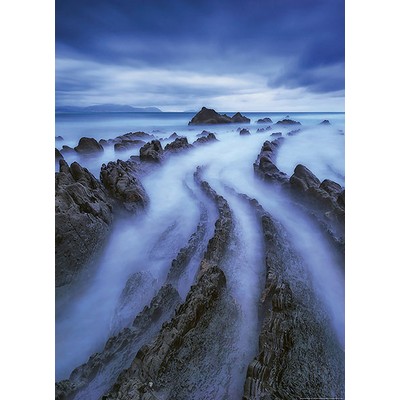 Wall Pops Misty Seascape Wall Mural Blues