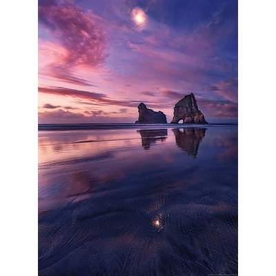 Wall Pops Bay At Sunset Wall Mural Purples