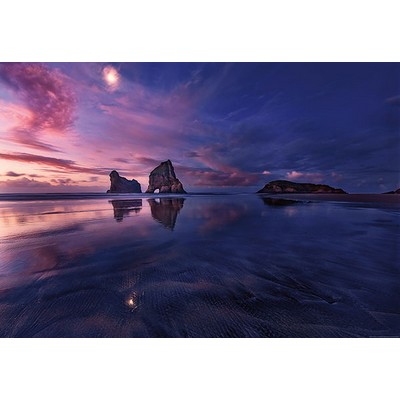 Wall Pops Bay At Sunset Wall Mural Purples